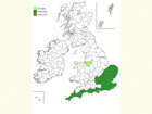  Distribution map Copyright Martin Evans 