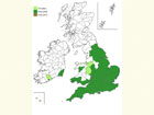  Distribution map Copyright Martin Evans 